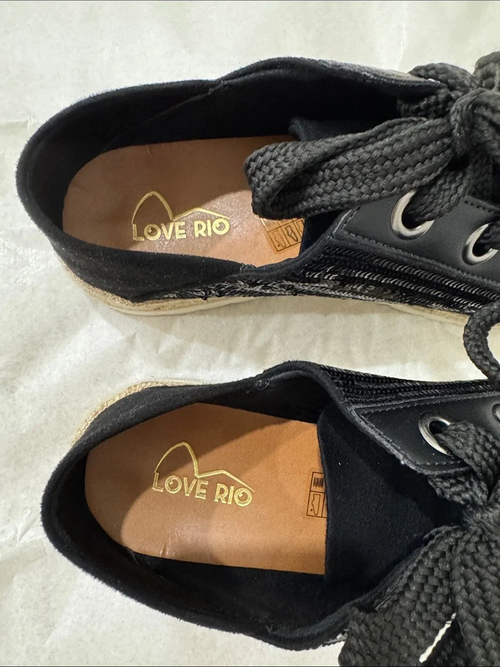 Love Rio black sequin